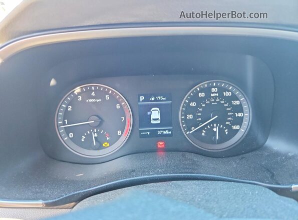 KM8J33AL4LU121970 2020 HYUNDAI TUCSON Белый Вид щитка приборов