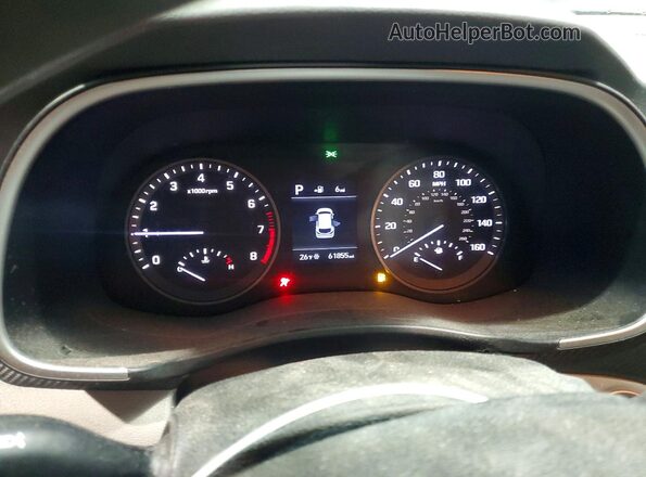 KM8J3CA44KU073071 2019 HYUNDAI TUCSON Black Vista del cuadro de instrumentos