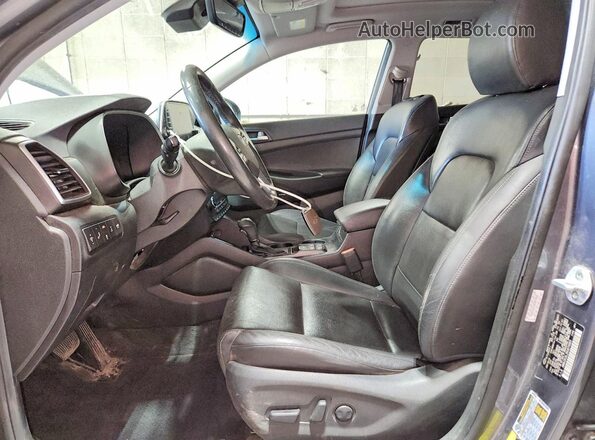 KM8J3CAL2KU074663 2019 HYUNDAI TUCSON Серый Вид салона спереди