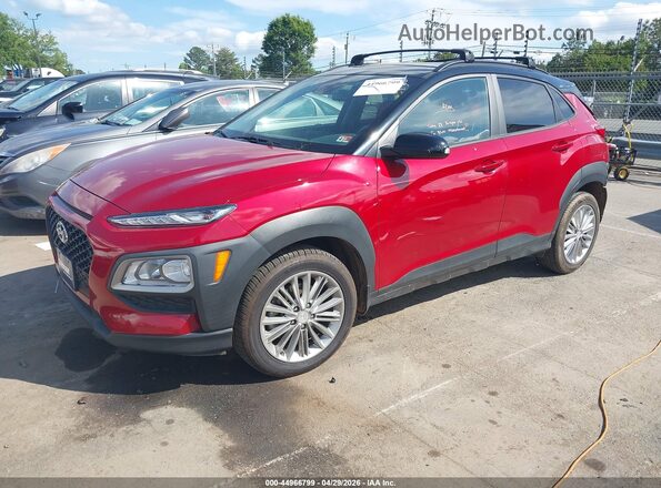 KM8K2CAA6LU596722 2020 HYUNDAI KONA Красный Передняя левая четверть