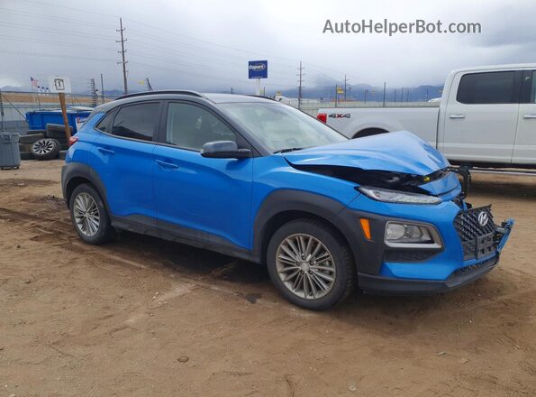 KM8K2CAA9LU535025 2020 HYUNDAI KONA Blue Przód prawy