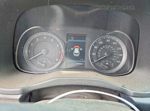 KM8K2CAA9MU752091 2021 HYUNDAI KONA Красный Вид щитка приборов
