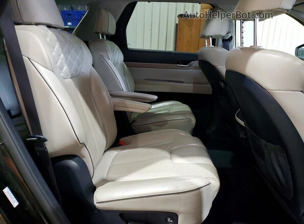KM8R54HEXMU212902 2021 HYUNDAI PALISADE Black Widok wnętrza z tyłu