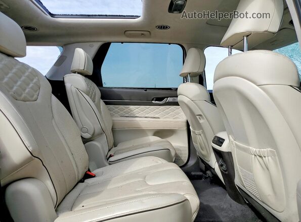 KM8R5DHE1LU112220 2020 HYUNDAI PALISADE Белый Вид задней части салона