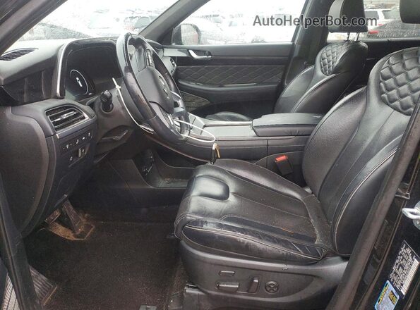 KM8R5DHE2LU072472 2020 HYUNDAI PALISADE Черный Вид салона спереди