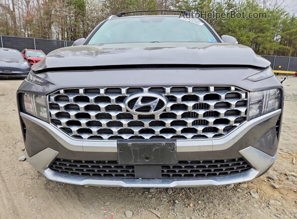 KM8S2DA17NU024986 2022 HYUNDAI SANTA FE HYBRID BLUE Gray Դիմացի տեսք
