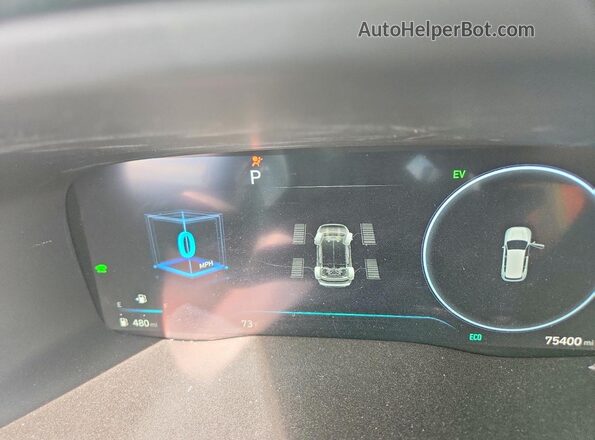 KM8S2DA1XMU011356 2021 HYUNDAI SANTA FE HYBRID BLUE White Instrument cluster view