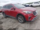2017 Hyundai Santa Fe Limited Maroon vin: KM8SN4HF9HU225625