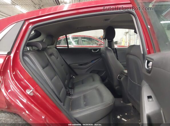 KMHC05LC2KU112242 2019 HYUNDAI IONIQ HYBRID Red VIN კოდის სტიკერის ხედი