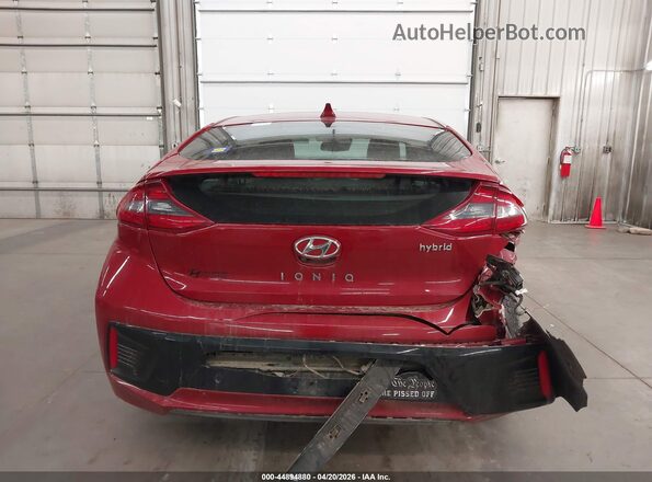 KMHC05LC2KU112242 2019 HYUNDAI IONIQ HYBRID Red 