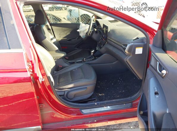 KMHC05LC2LU214027 2020 HYUNDAI IONIQ HYBRID Red Вид салону спереду