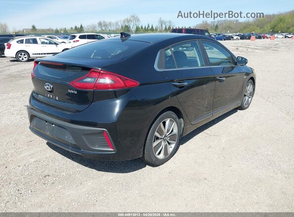 KMHC05LC5JU071958 2018 HYUNDAI IONIQ HYBRID Черный Задняя правая четверть