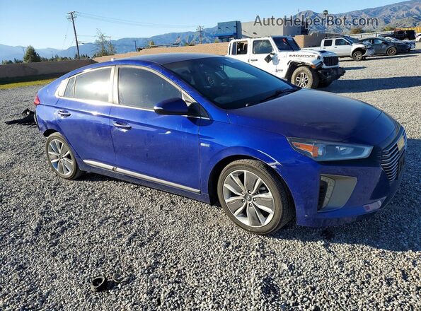 KMHC05LC5KU111036 2019 HYUNDAI IONIQ Синий Передняя правая четверть