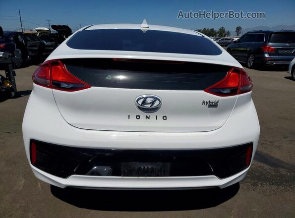 KMHC65LC0HU049570 2017 HYUNDAI IONIQ White Widok z tyłu