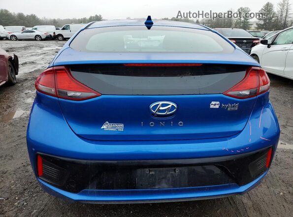 KMHC65LC2HU045987 2017 HYUNDAI IONIQ Blue უკანა ხედი