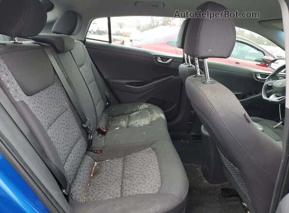 KMHC65LC2HU045987 2017 HYUNDAI IONIQ Blue უკანა სავარძლების ხედი