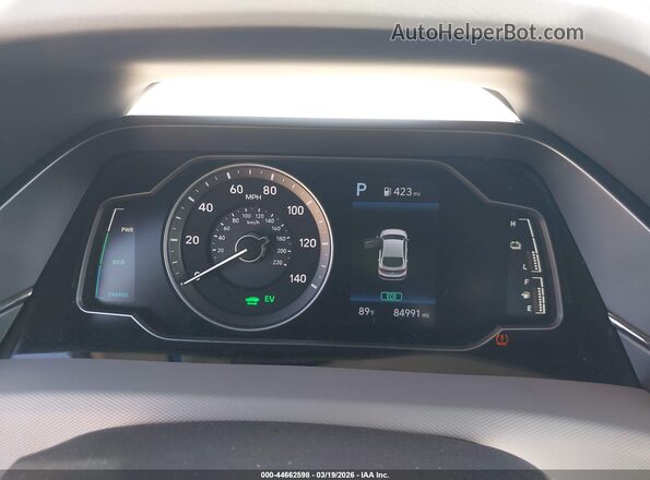 KMHC65LC3LU220157 2020 HYUNDAI IONIQ HYBRID Black უკანა სავარძლების ხედი