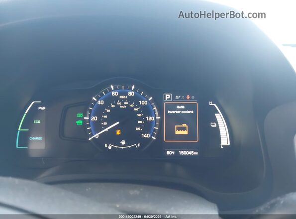 KMHC65LC6HU056927 2017 HYUNDAI IONIQ HYBRID Gray Вид задніх сидінь
