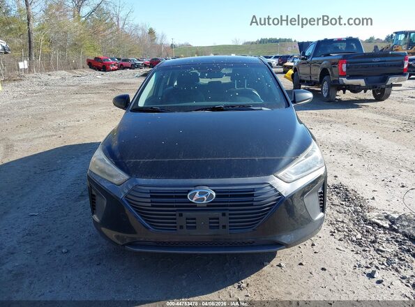 KMHC65LC7JU075363 2018 HYUNDAI IONIQ HYBRID Black Widok wnętrza z tyłu