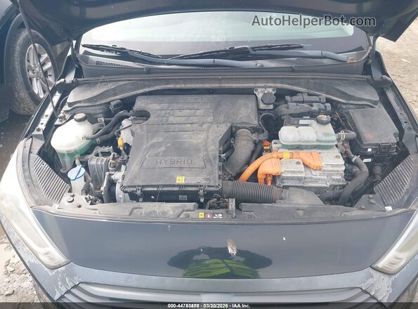 KMHC65LC7JU075363 2018 HYUNDAI IONIQ HYBRID Black Widok z tyłu