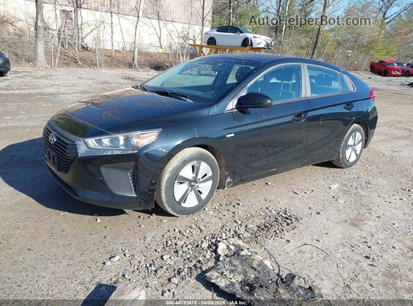 KMHC65LC7JU075363 2018 HYUNDAI IONIQ HYBRID Black Przód lewy