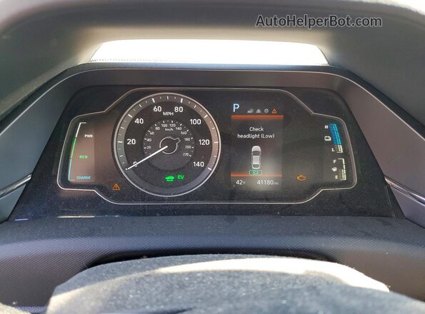 KMHC65LD0MU255068 2021 HYUNDAI IONIQ Black Вид щитка приладів