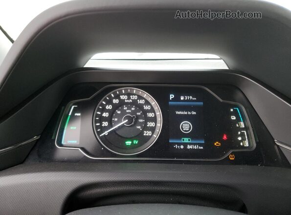 KMHC65LD9MU261287 2021 HYUNDAI IONIQ Silver Instrument cluster view