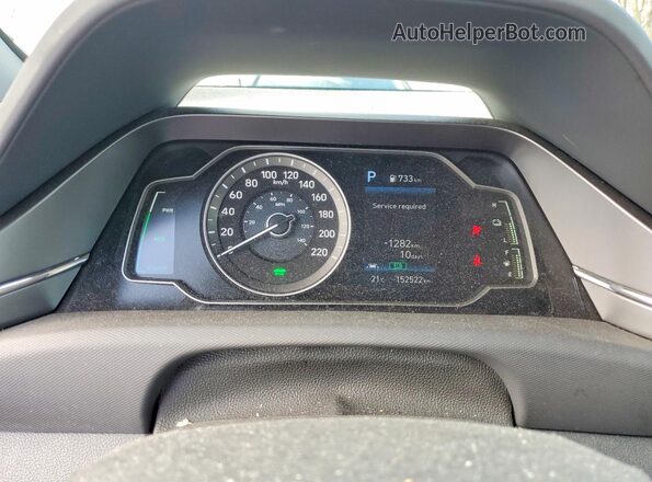 KMHC75LC1MU257237 2021 HYUNDAI IONIQ Black Widok zestawu wskaźników