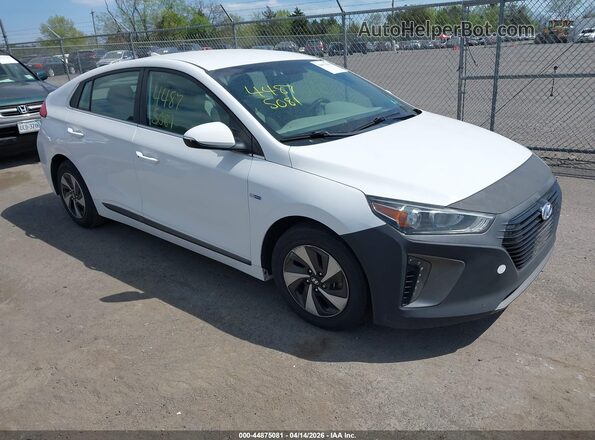 KMHC75LC2HU028894 2017 HYUNDAI IONIQ HYBRID White წინა მარჯვენა