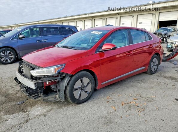 KMHC75LC2MU250992 2021 HYUNDAI IONIQ Red Առջևի ձախ երեք քառորդ տեսարան