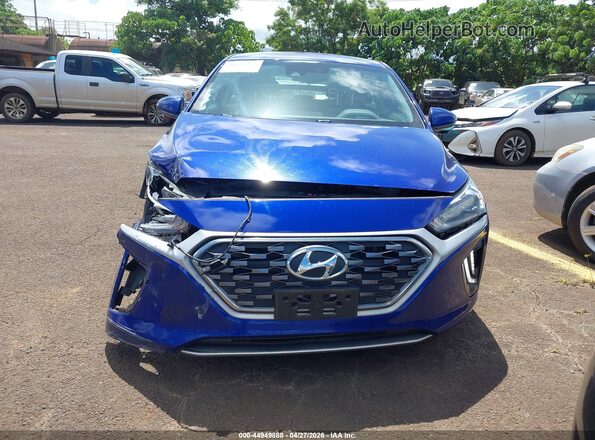 KMHC75LC2NU282648 2022 HYUNDAI IONIQ HYBRID Синий Вид щитка приборов