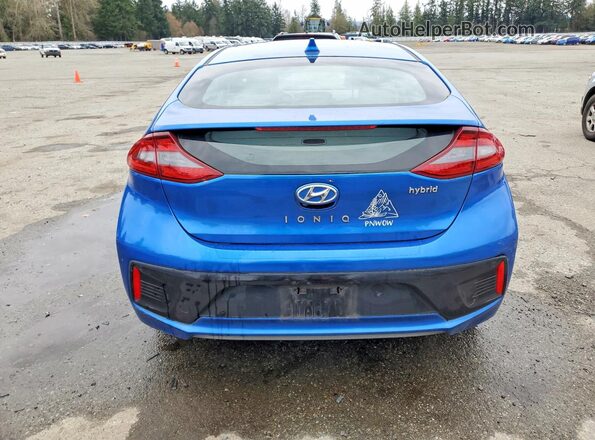 KMHC75LC3HU020514 2017 HYUNDAI IONIQ Синий Вид сзади