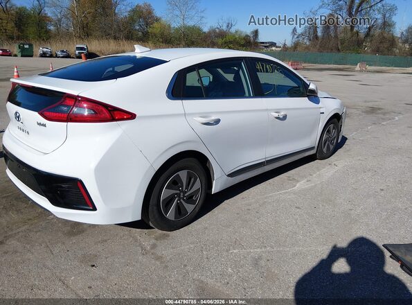 KMHC75LC4KU137266 2019 HYUNDAI IONIQ HYBRID Белый Задняя правая четверть