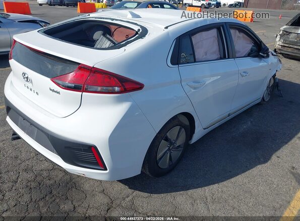 KMHC75LC6LU231456 2020 HYUNDAI IONIQ HYBRID White Trasero derecho
