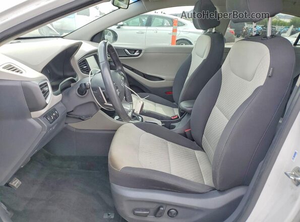 KMHC75LC7KU120655 2019 HYUNDAI IONIQ White Widok wnętrza z przodu