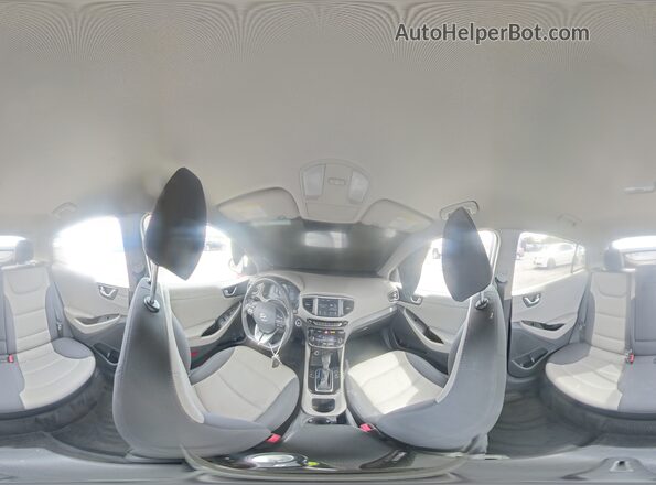 KMHC75LC7KU120655 2019 HYUNDAI IONIQ White Widok naklejki z numerem VIN