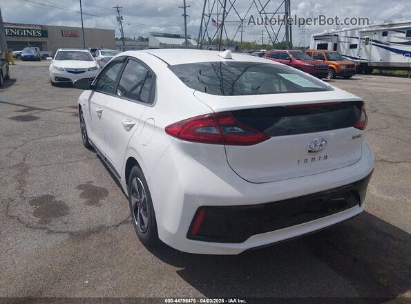 KMHC75LC8HU040595 2017 HYUNDAI IONIQ HYBRID Белый Задняя левая четверть
