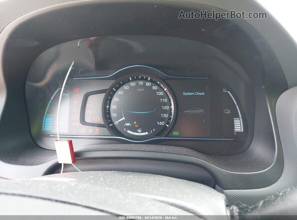 KMHC75LCXHU044891 2017 HYUNDAI IONIQ HYBRID Black უკანა სავარძლების ხედი