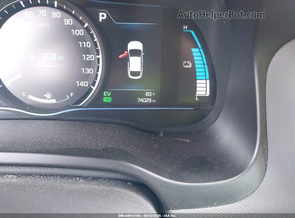 KMHC75LD1KU150470 2019 HYUNDAI IONIQ PLUG-IN HYBRID Белый Вид задних сидений