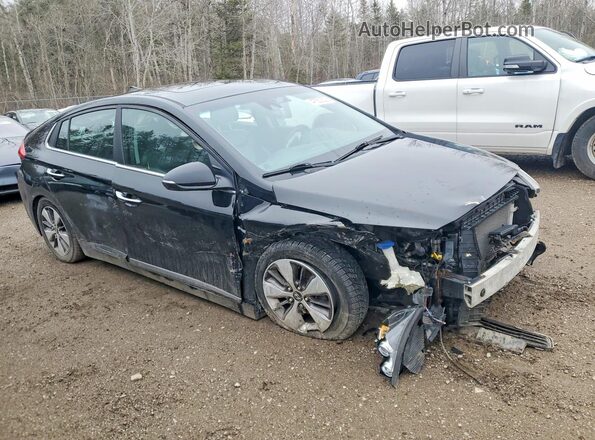 KMHC75LD7JU083209 2018 HYUNDAI IONIQ Черный Передняя правая четверть