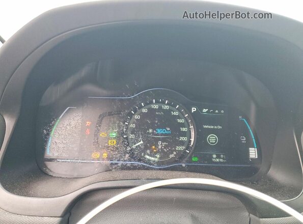 KMHC75LD7JU083209 2018 HYUNDAI IONIQ Черный Вид щитка приборов