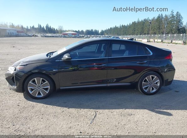 KMHC85LC6HU017670 2017 HYUNDAI IONIQ HYBRID Black Widok wnętrza 360 stopni