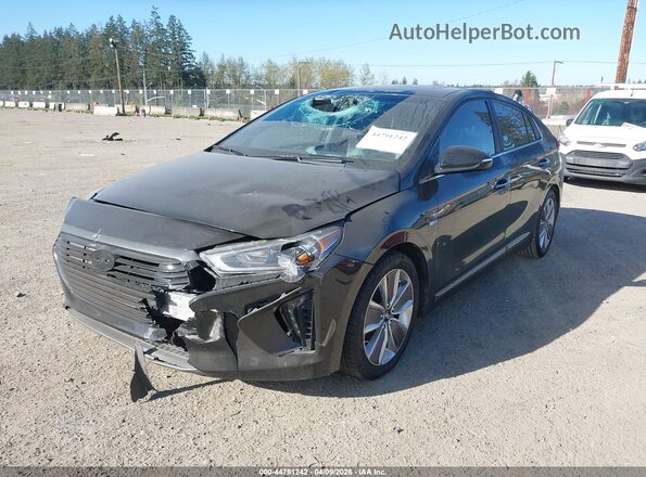 KMHC85LC6HU017670 2017 HYUNDAI IONIQ HYBRID Black Przód lewy