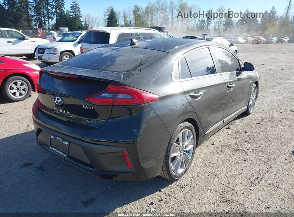 KMHC85LC6HU017670 2017 HYUNDAI IONIQ HYBRID Black Tył prawy