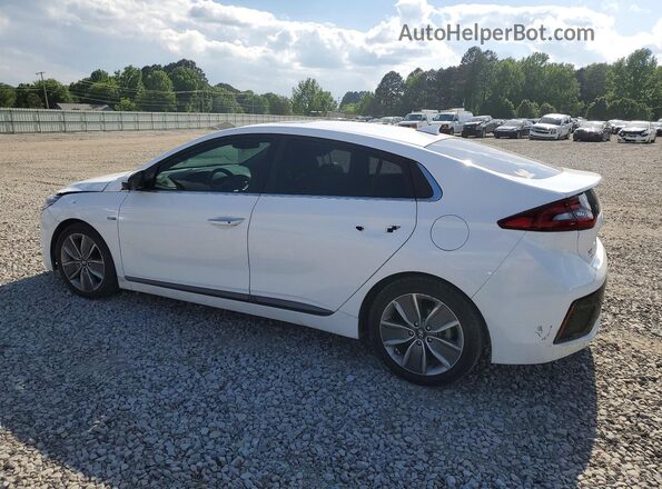KMHC85LC6JU077566 2018 HYUNDAI IONIQ White Trasero izquierdo
