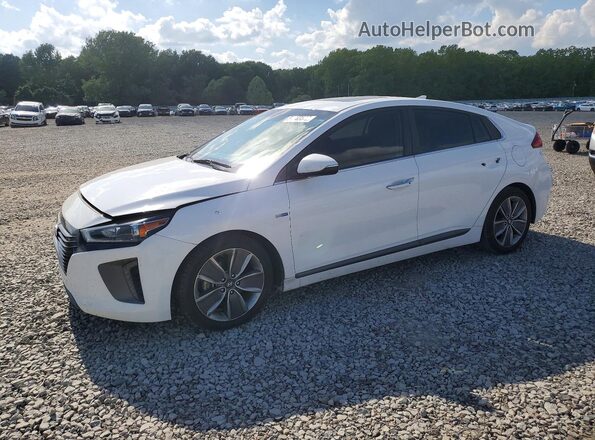 KMHC85LC6JU077566 2018 HYUNDAI IONIQ White Vista tres cuartos delantera izquierda