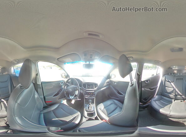 KMHC85LC6JU077566 2018 HYUNDAI IONIQ White Vista interior de 360 grados