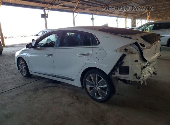 KMHC85LC7HU017886 2017 HYUNDAI IONIQ Белый Задняя левая четверть