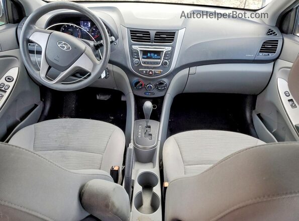KMHCT4AE0HU277141 2017 HYUNDAI ACCENT Серебряный Вид панели приборов