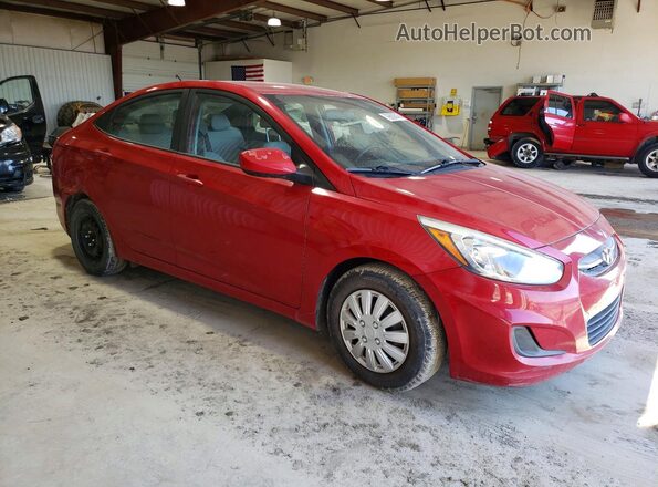 KMHCT4AE3GU085081 2016 HYUNDAI ACCENT Red Przód prawy
